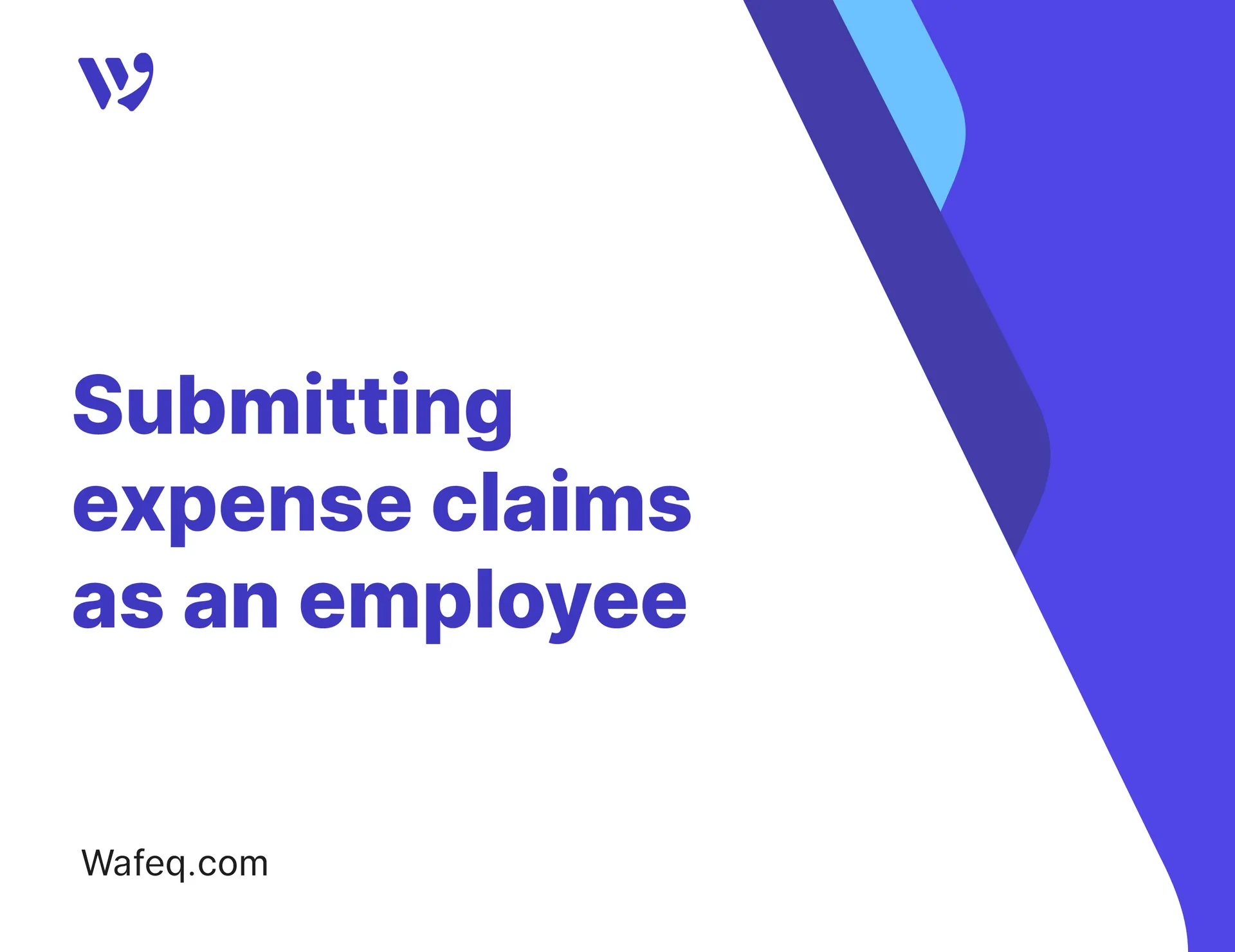 Submitting expense claims as an employee